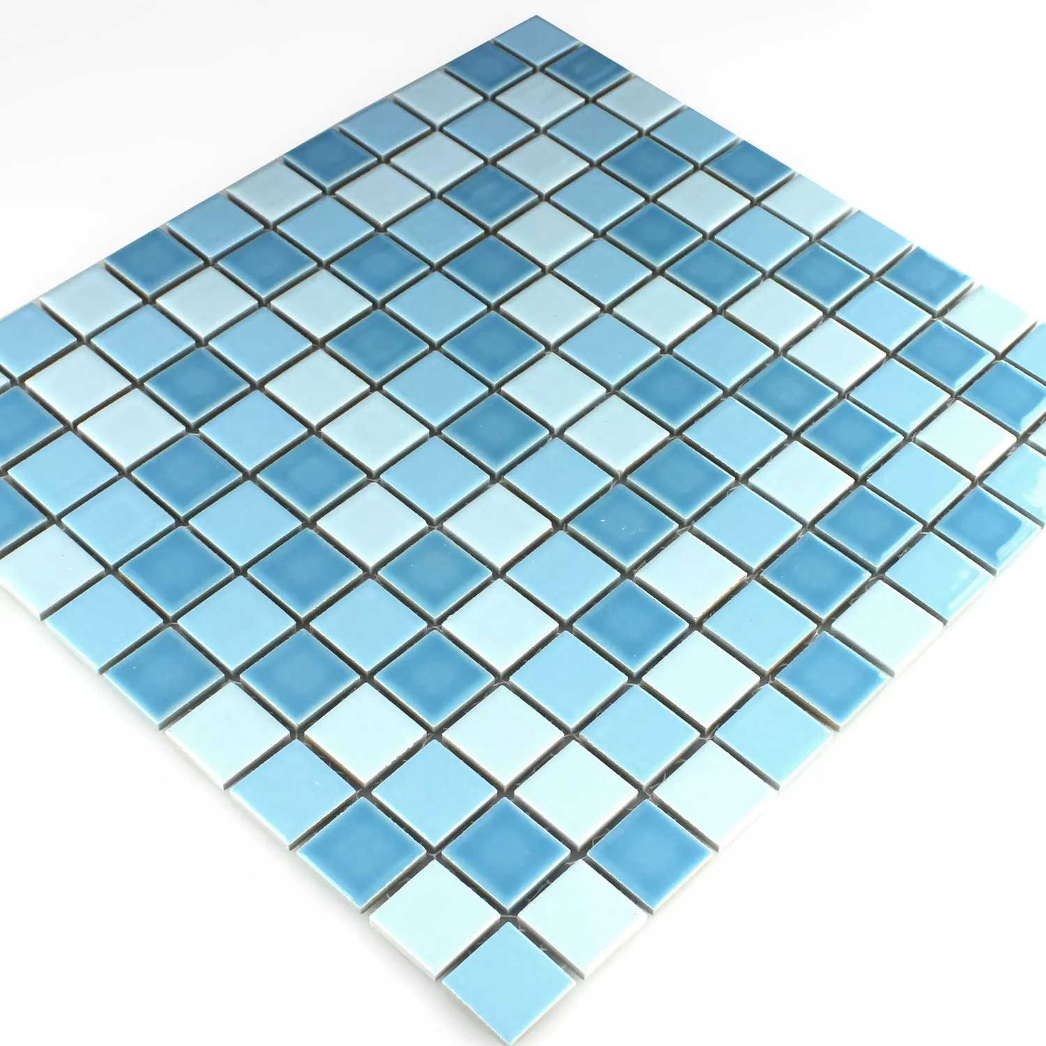 Cerâmica Azulejo Mosaico Bodaway Azul Mix 25x25x5mm