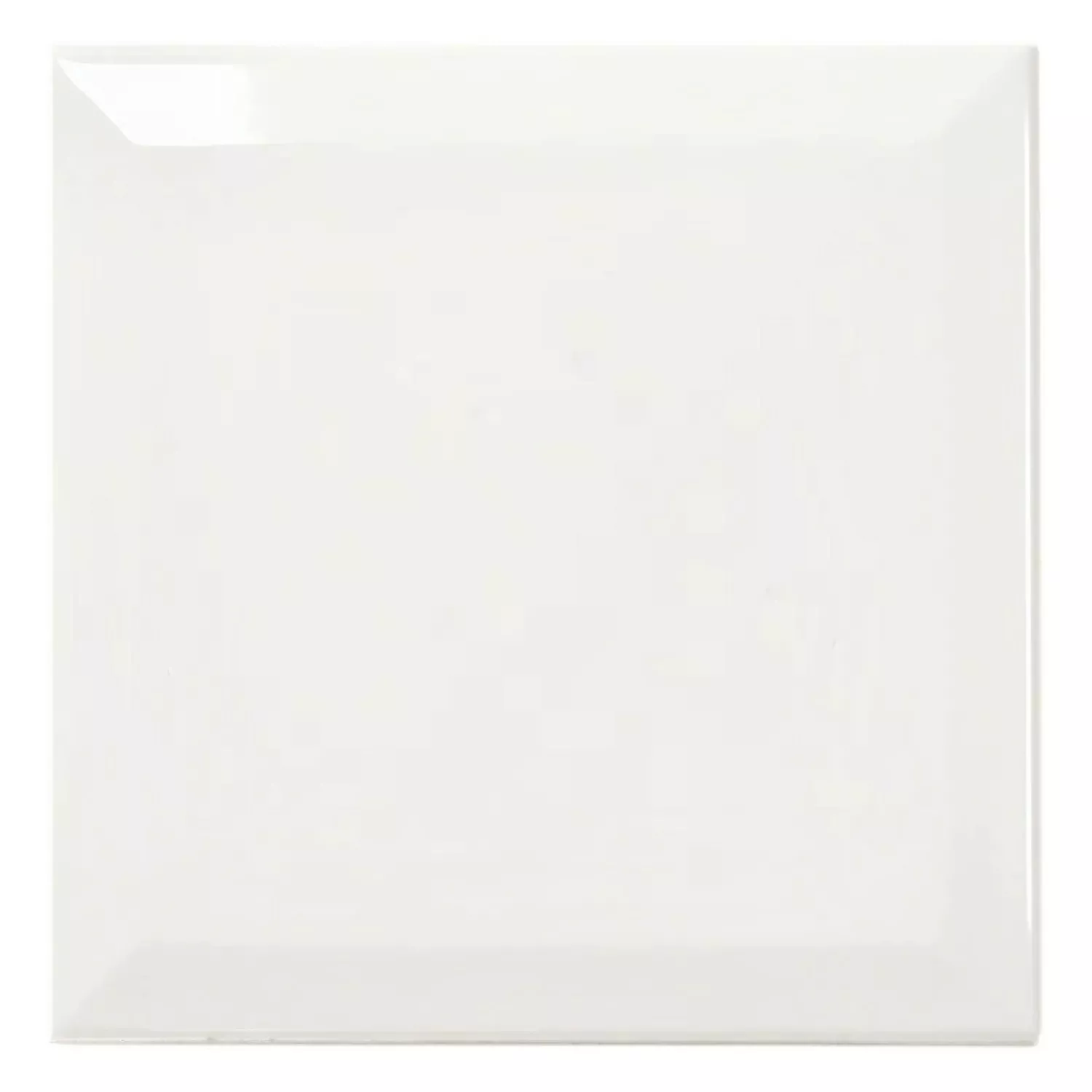 Ladrilho do metrô Branco Brilhante 15x15 cm Faceta Eris Blanco