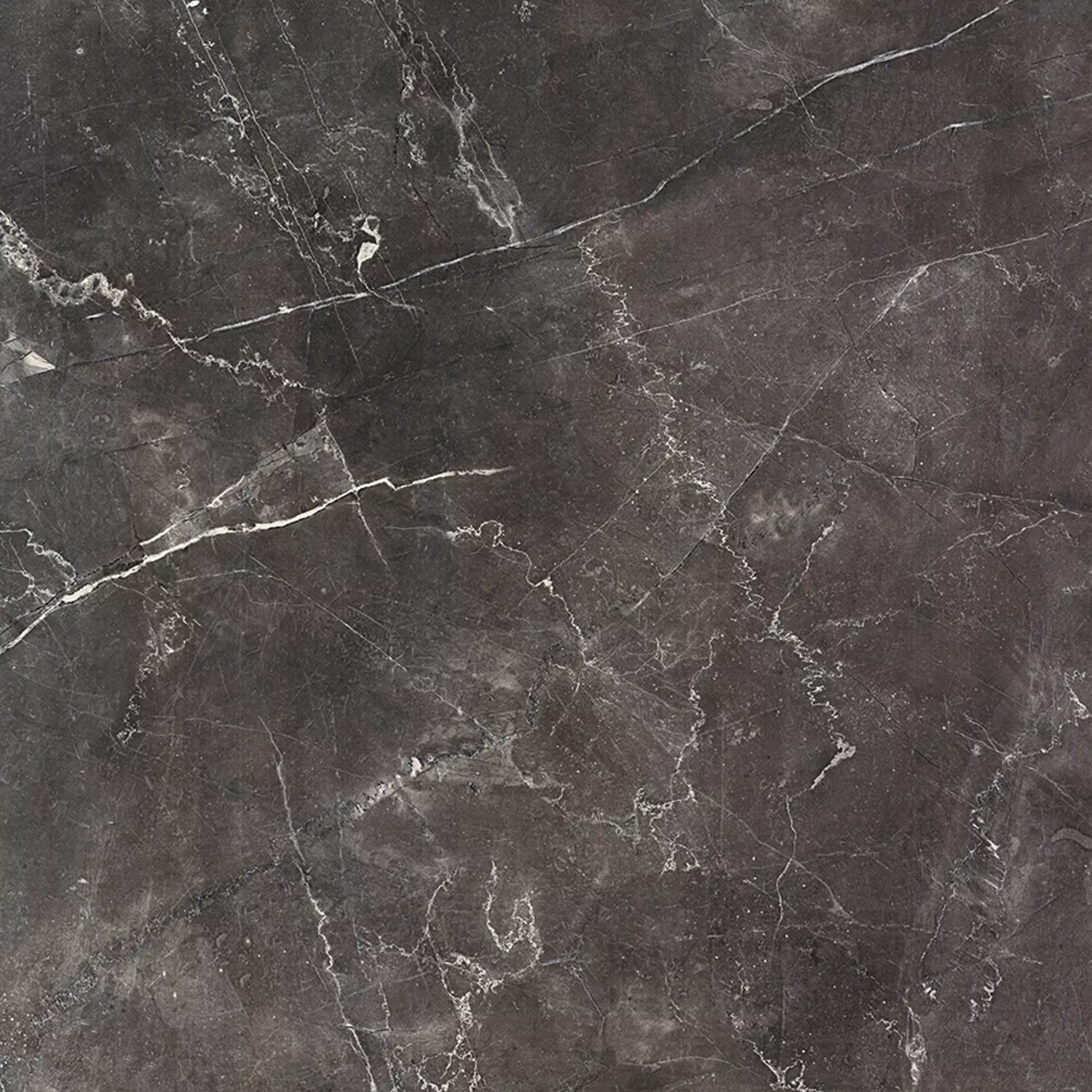 Padrão Ladrilhos Aparência de Mármore Imperial Antracite 60x60cm