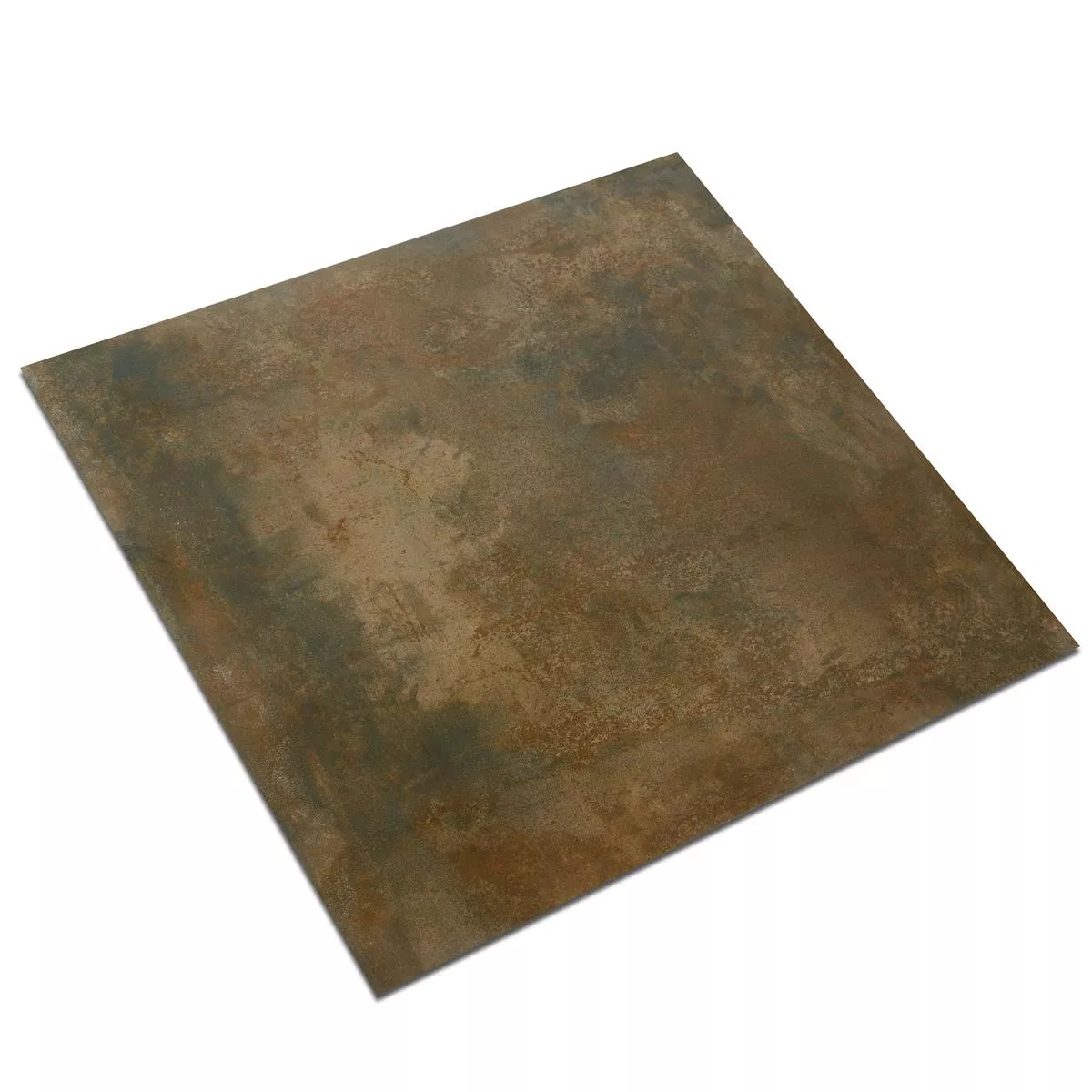 Ladrilho Illusion Aparência de Metal Lappato Cobre 60x60cm