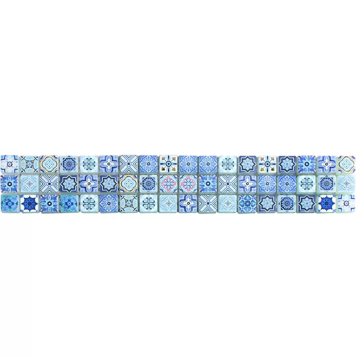 Borda de Vidro Mentor Visual Retrô Azul
