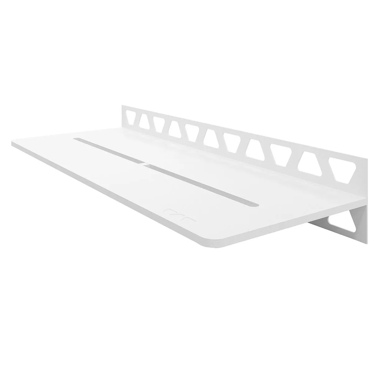 Prateleira de chuveiro prateleira de parede Schlüter retângulo 30x11,5cm branco puro