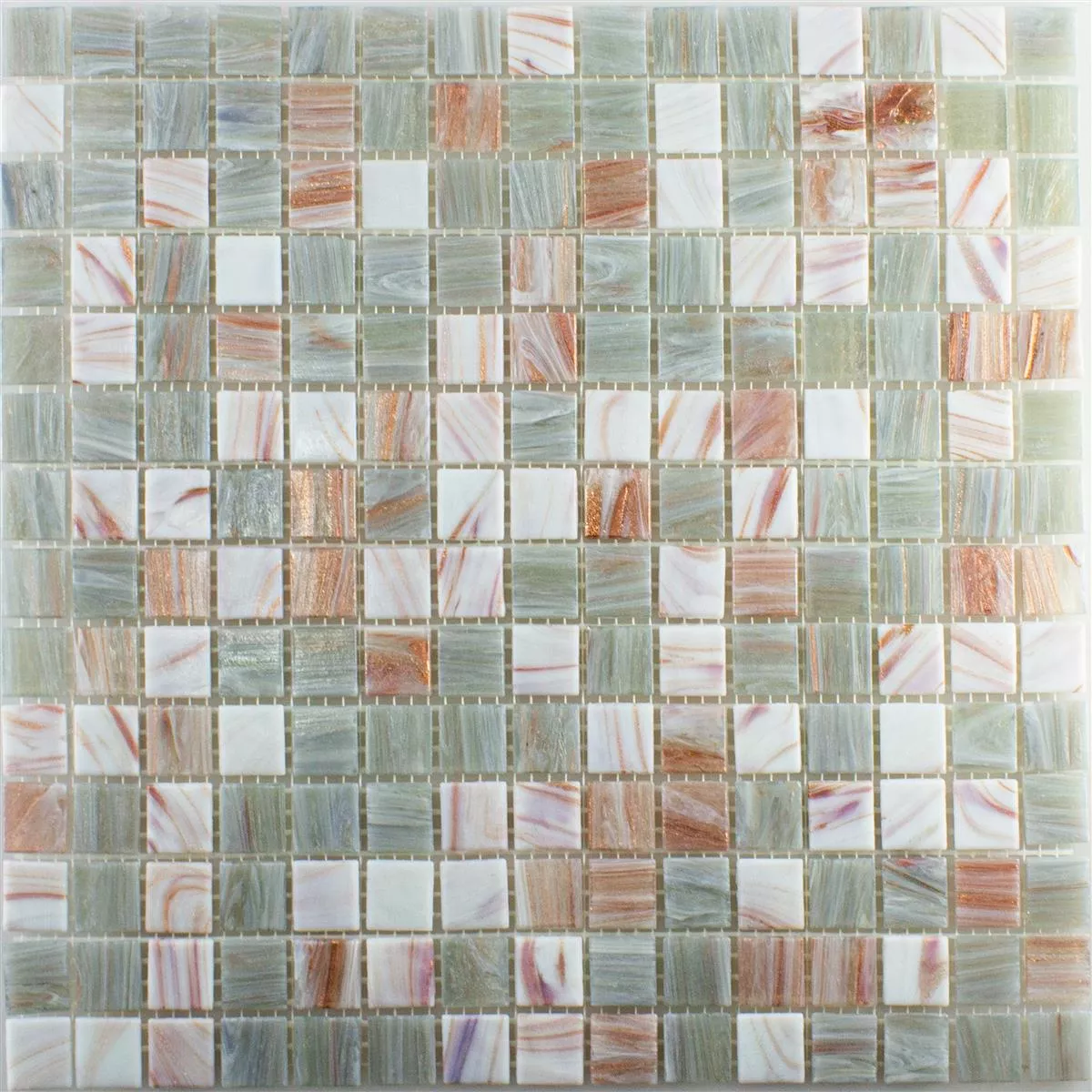 Padrão de Mosaico De Vidro Azulejos Goldensilk Bege Claro