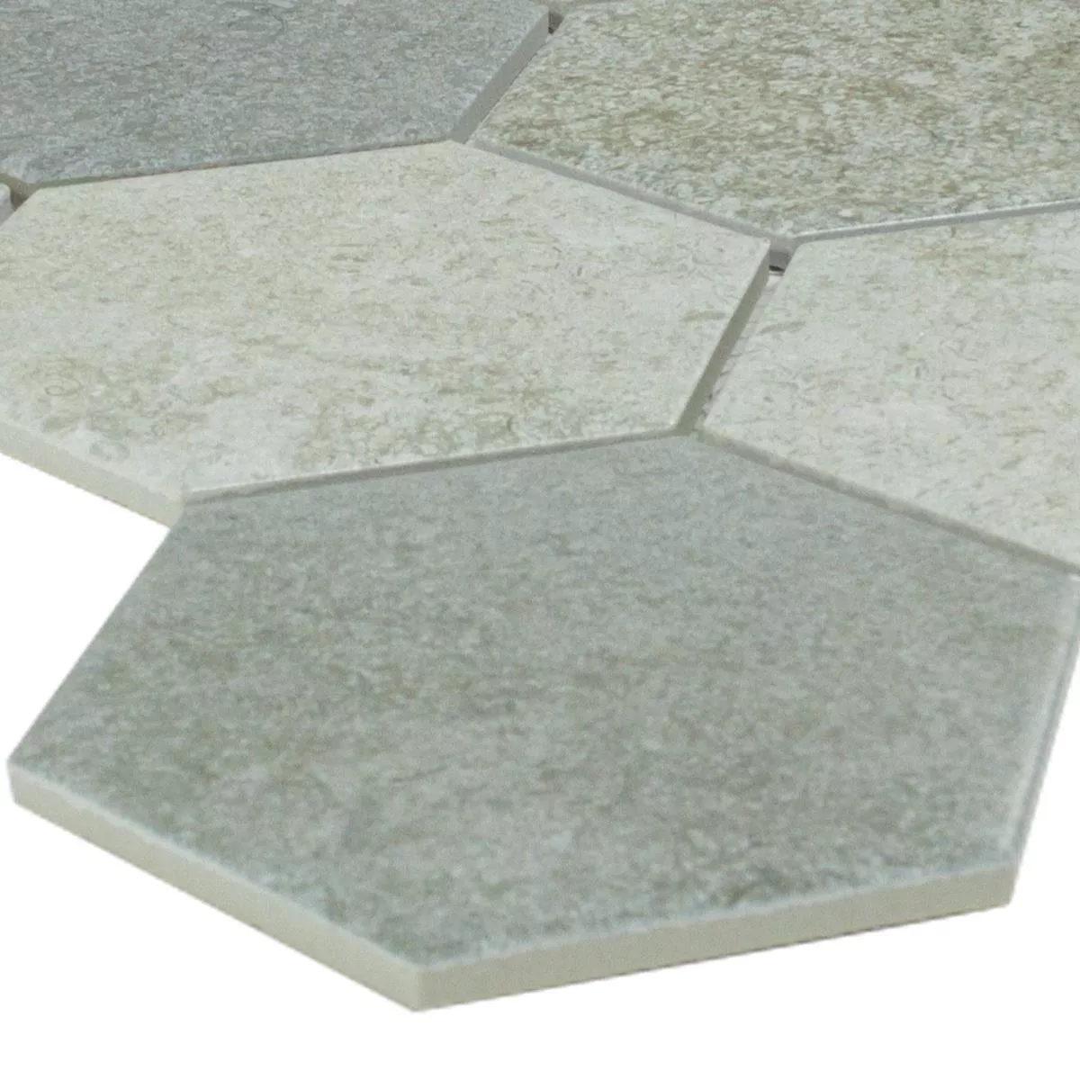 Pedra Natural Azulejo Mosaico Hanoi Hexágono Cinza Pedra Natural Azulejo Mosaico Hanoi Hexágono Cinza