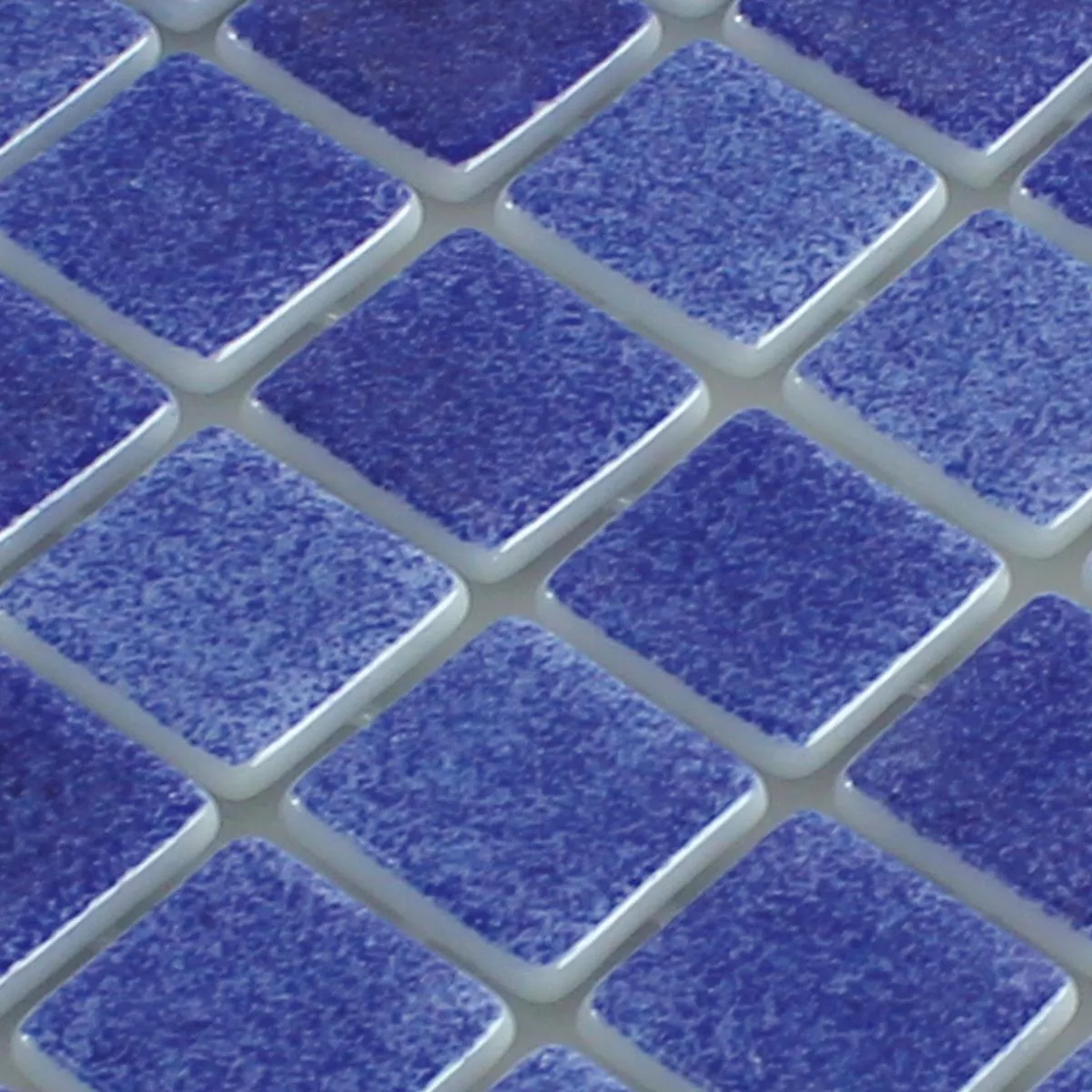 Padrão de Vidro Piscina Pool Mosaico Antonio Azul Escuro