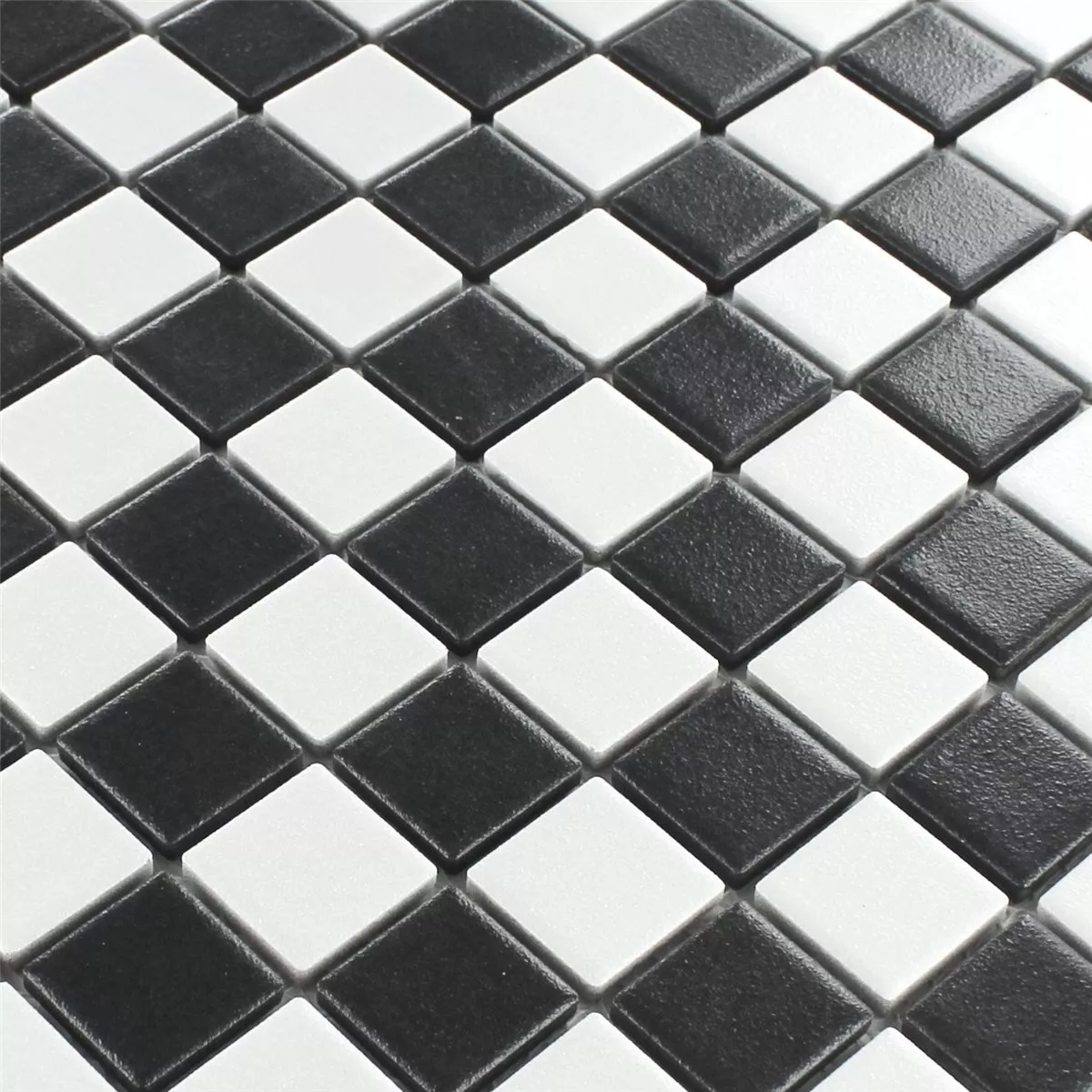 Cerâmica Azulejo Mosaico Heinmot Preto Branco R10 Q25