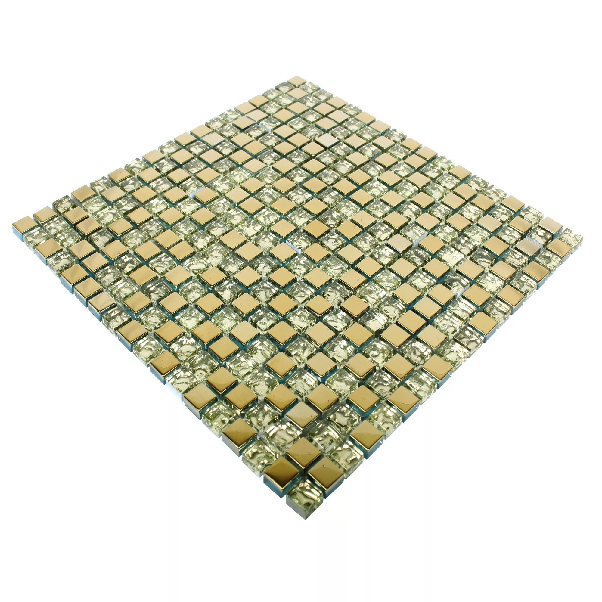 Padrão de Mosaico De Vidro Azulejos Moldau Ouro