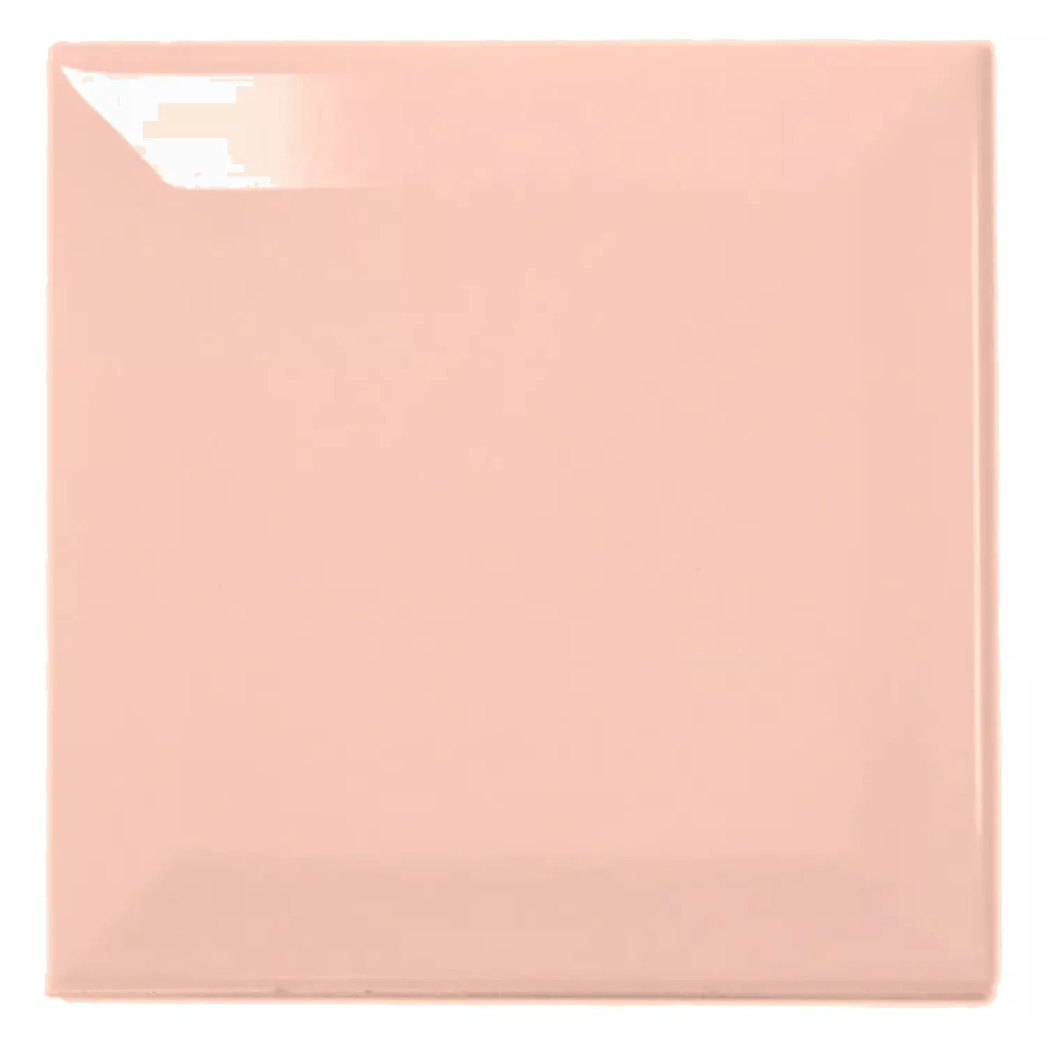 Ladrilho do metrô Laranja Brilhante 10x10 cm Faceta Catarina Salmon