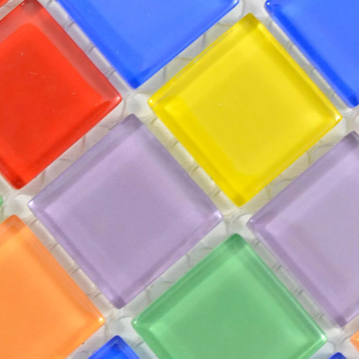 Padrão de Mosaico De Vidro Azulejos Ararat Multicolorido Mix Estreito
