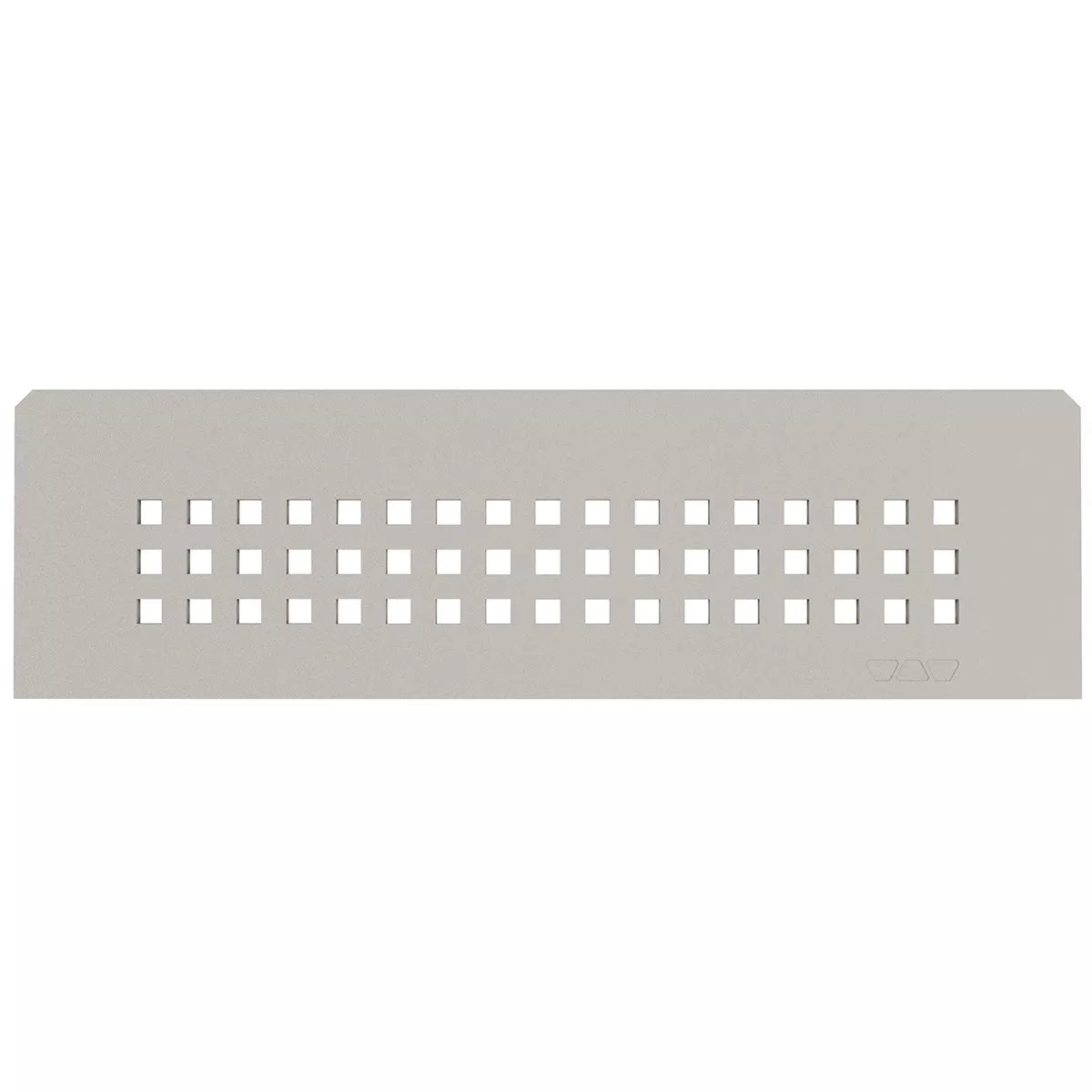 Nicho de parede retangular Schlüter 30x8,7cm Quadrado Bege