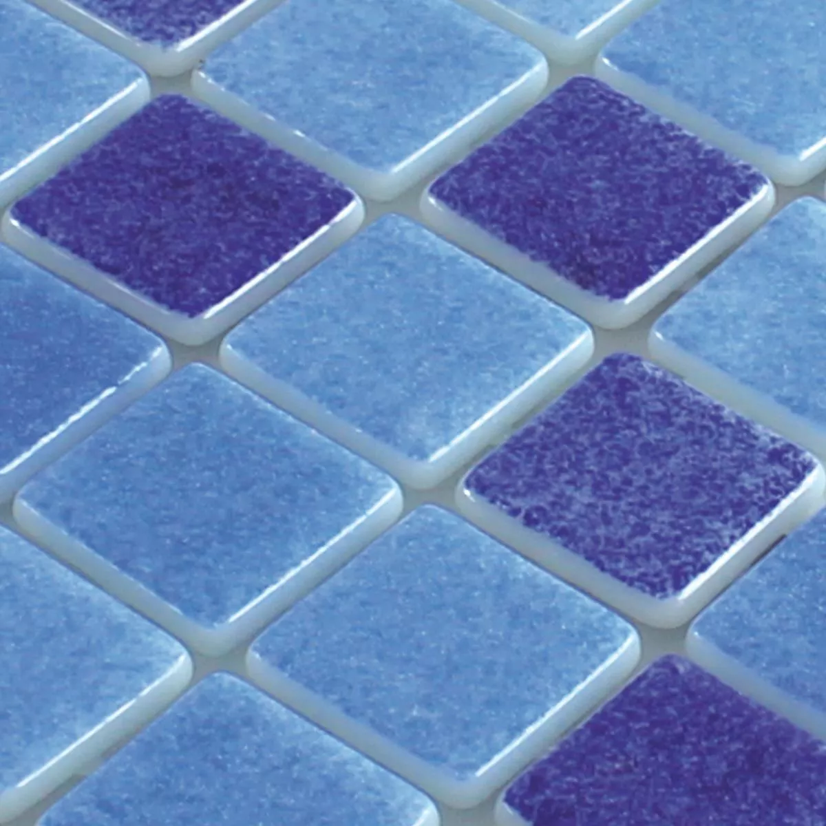 Padrão de Vidro Piscina Pool Mosaico Lagune R11C Azul Mix