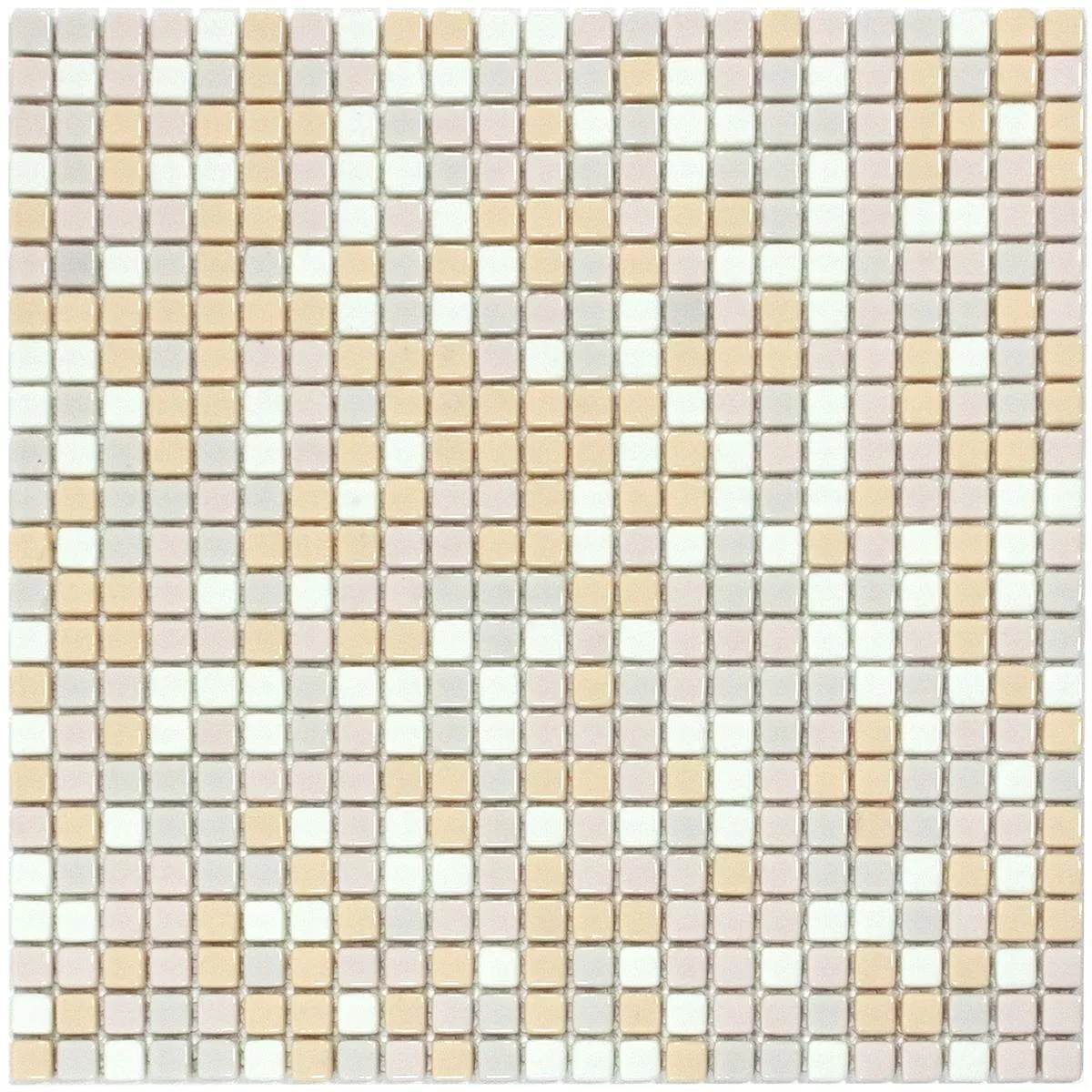 Mosaico De Vidro Azulejos Delight Creme Mix