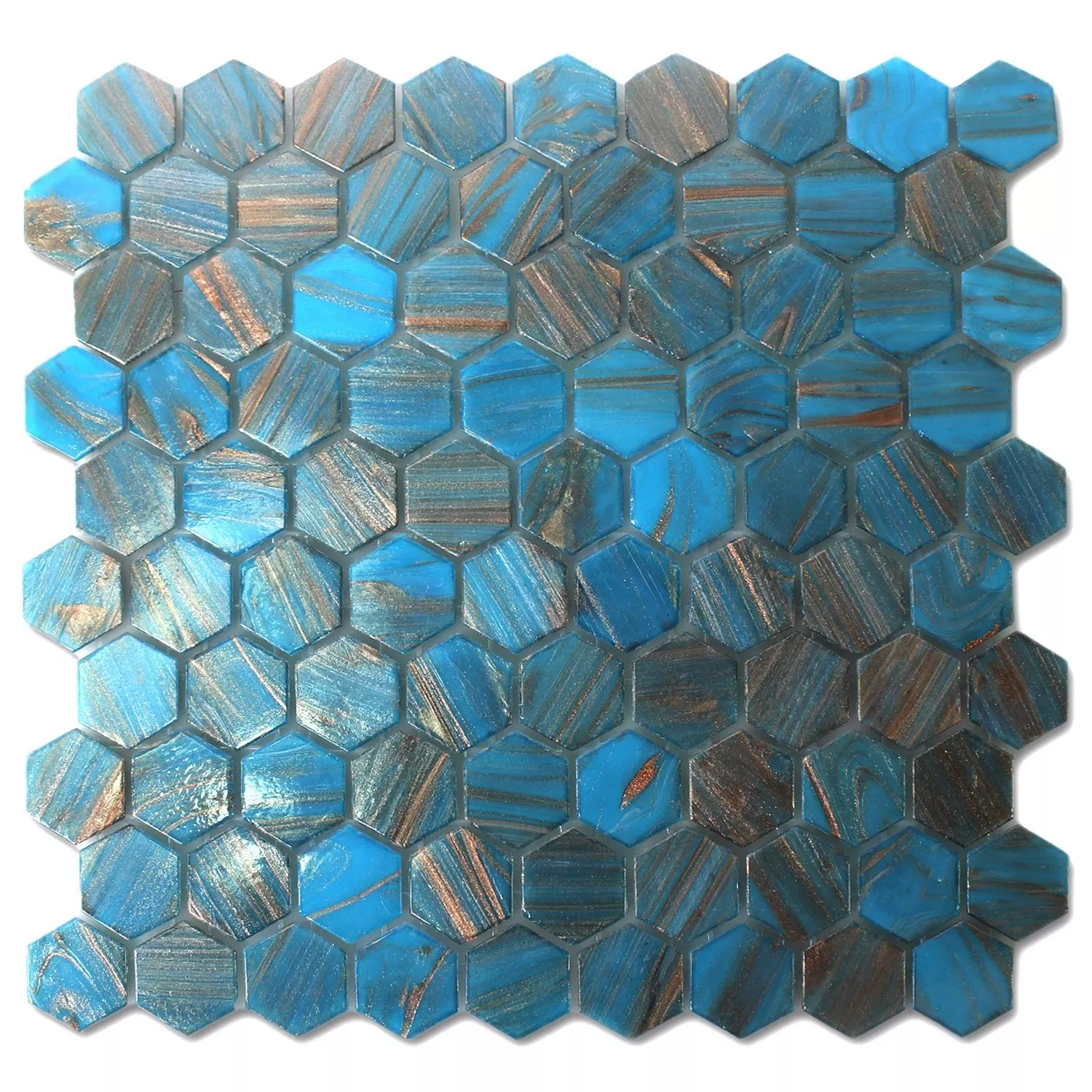 Azulejo Mosaico Trend-Vi Vidro Hexagonal 242