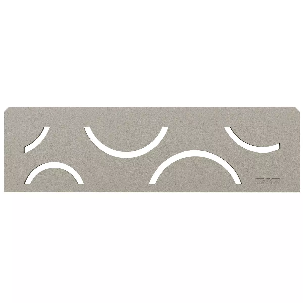 Prateleira de nicho Schlüter retangular 30x8,7cm Curve Grey