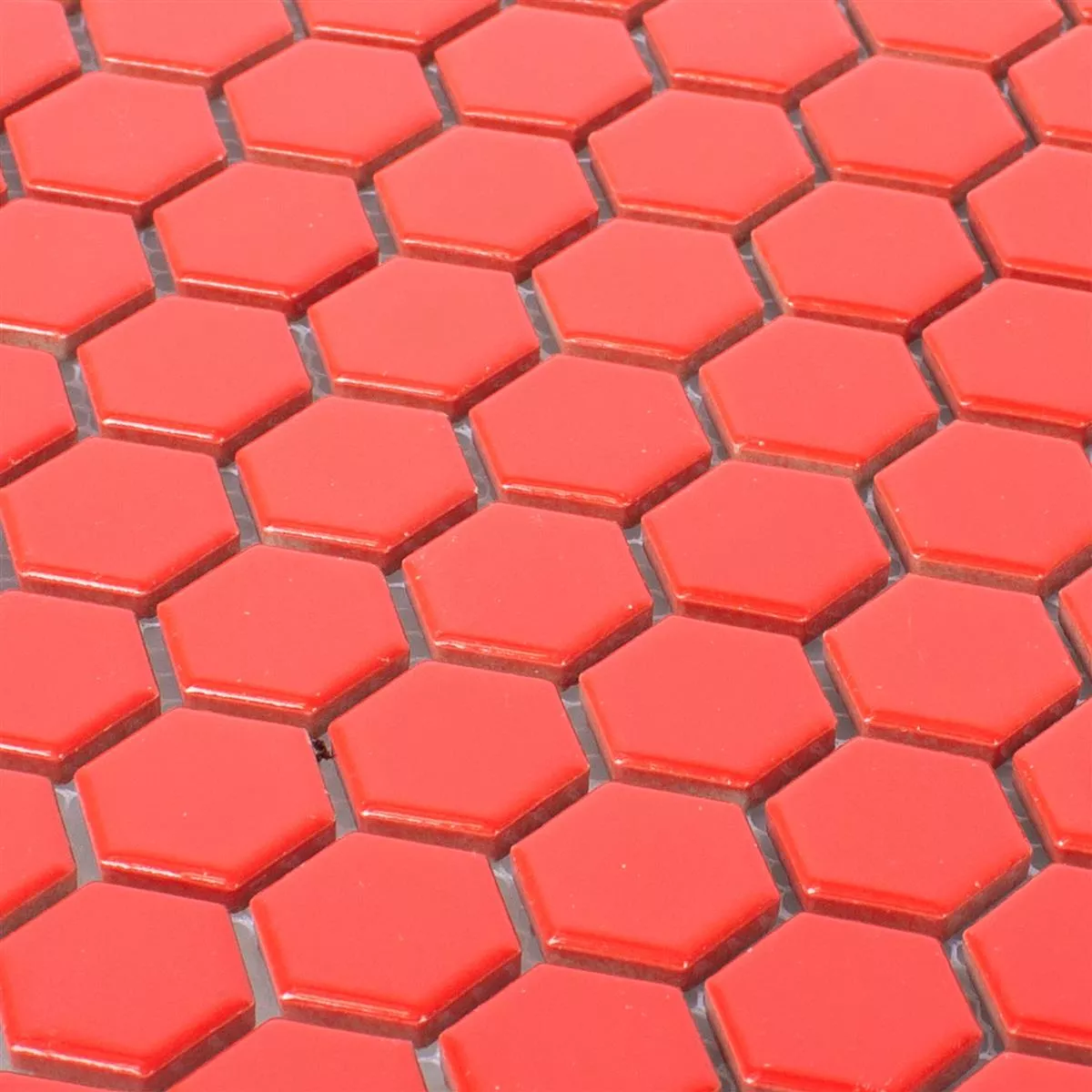 Cerâmica Azulejo Mosaico Zenon Vermelho Fosco