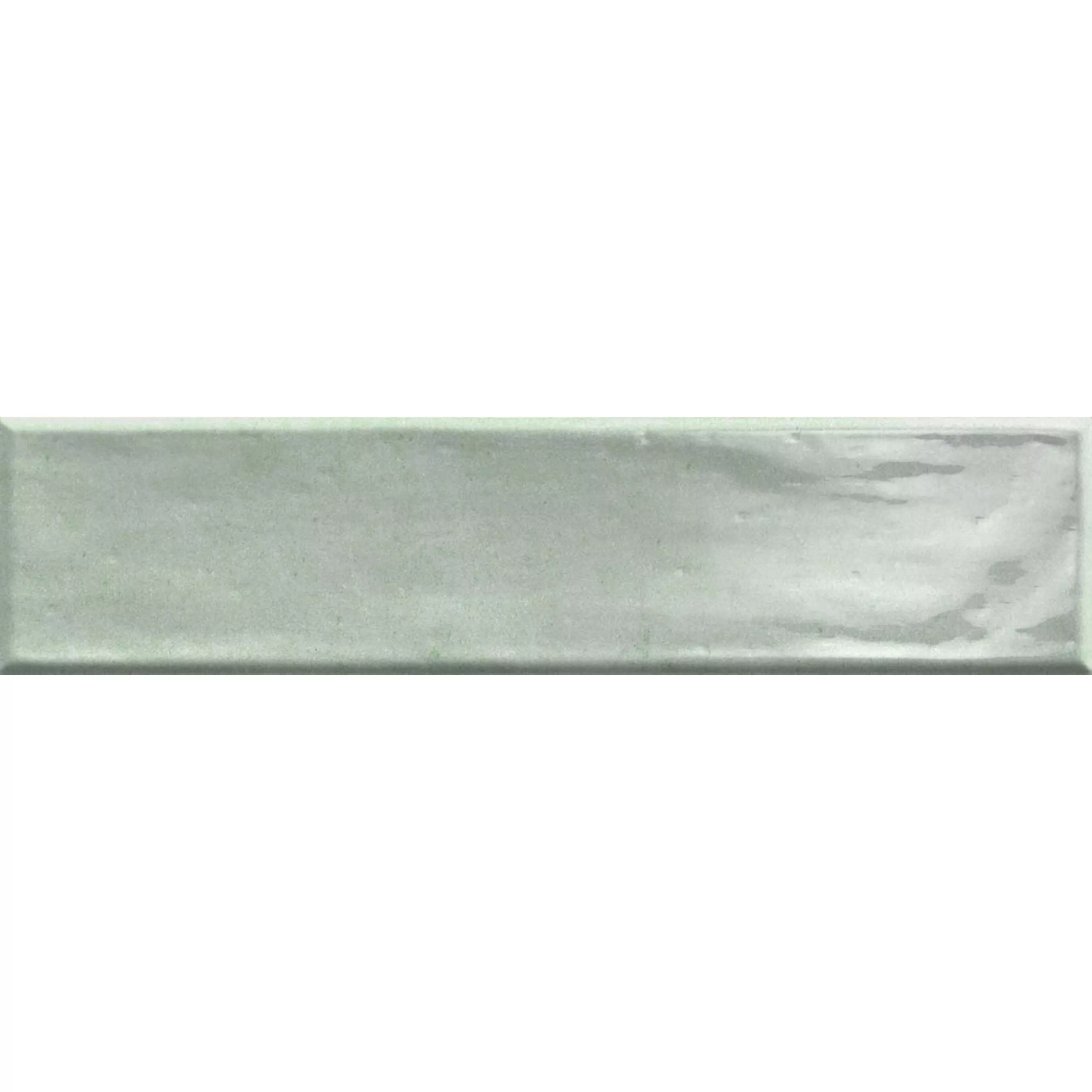 Azulejos Tropea Brilhante Ondulado Verde 7,5x30cm Azulejos Tropea Brilhante Ondulado Verde 7,5x30cm