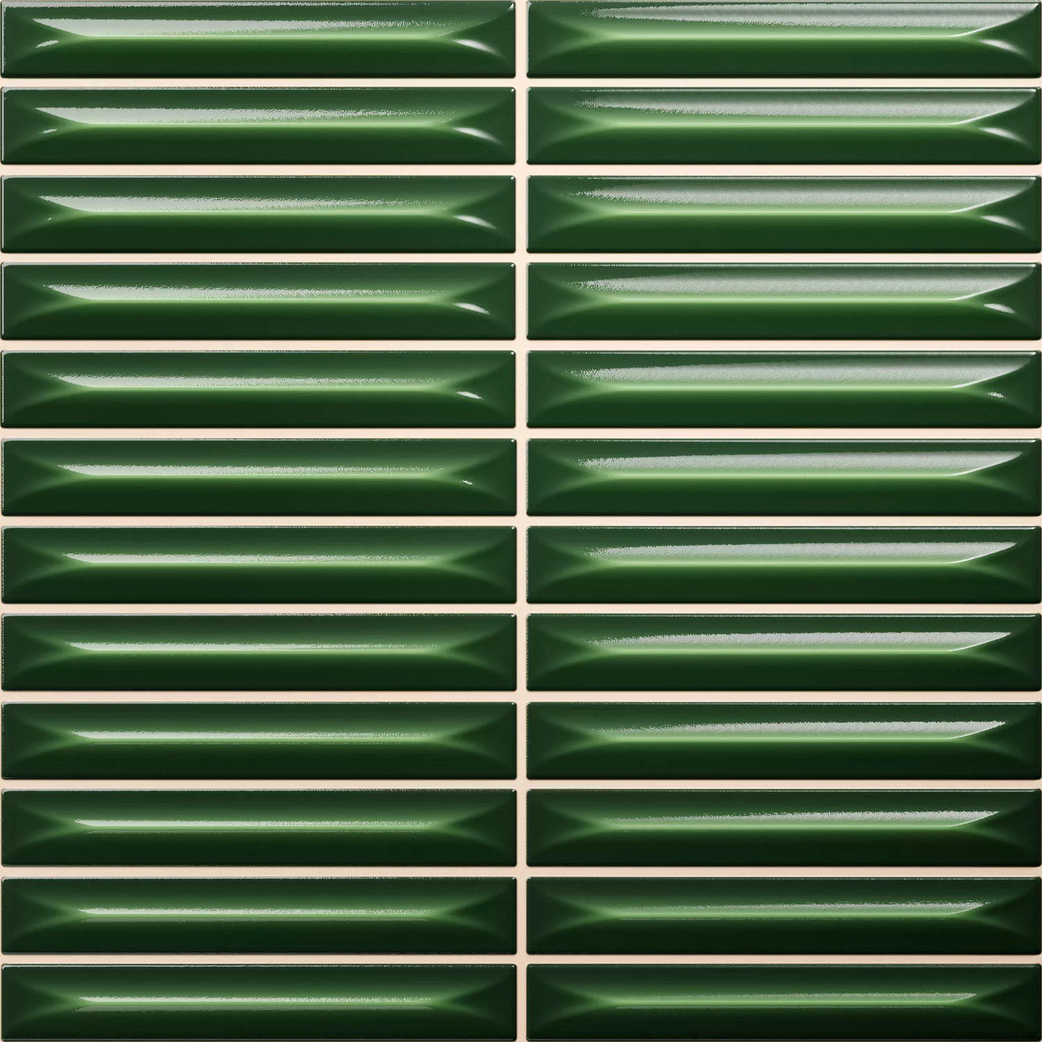 Bevel Vitoriano Verde Brilhante Haste 20x20 cm