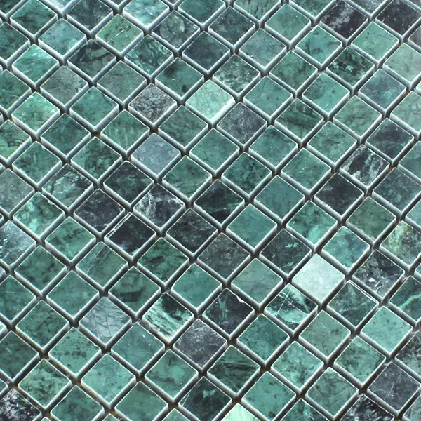 Azulejo Mosaico Mármore Sombrio Verde Polido