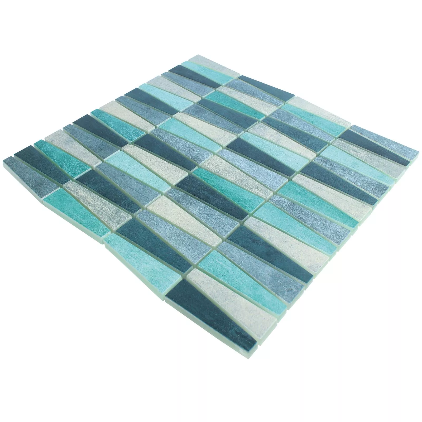 Padrão de Mosaico De Vidro Azulejos Wolgagrad Preto Cinza Prata Verde