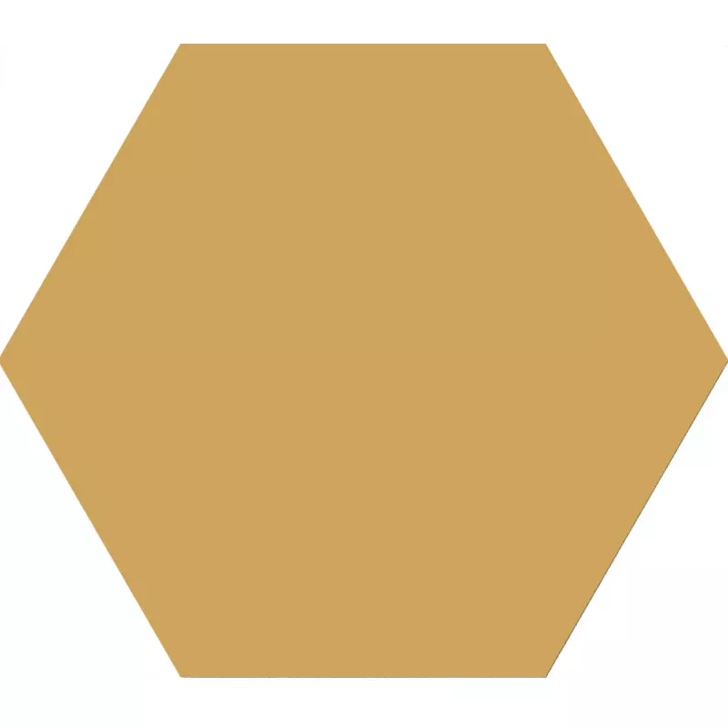 Ladrilhos Loire Ocre Hexágono Estruturada 23x27 cm
