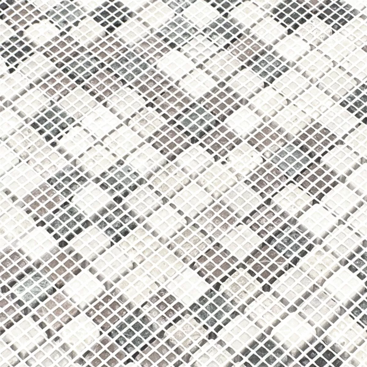 Vidro Alumínio Resina Azulejo Mosaico Stilo Prata