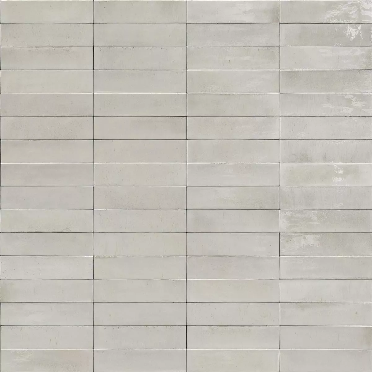 Padrão de Azulejos Laguna Brilhante Ondulado Creme 6x24cm