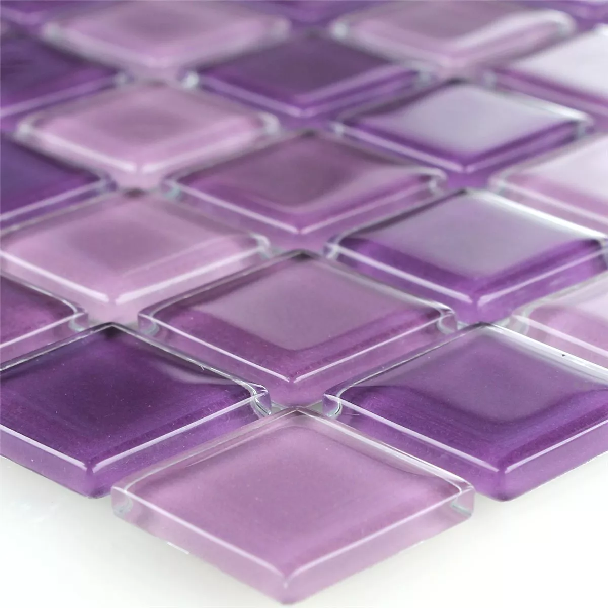 Padrão de Mosaico De Vidro Azulejos Roxa Mix 