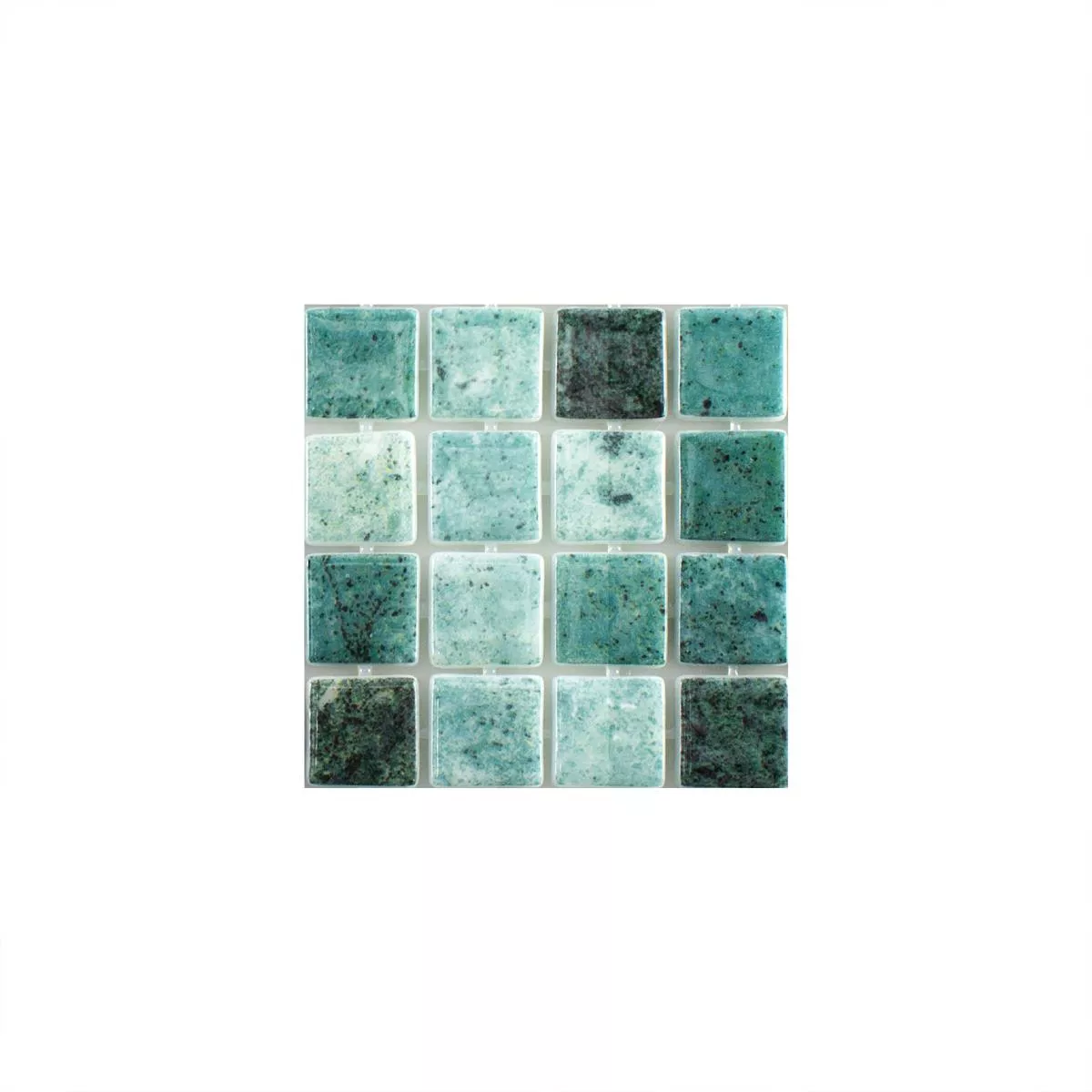 Padrão de Mosaico de Piscina de Vidro Baltic Verde