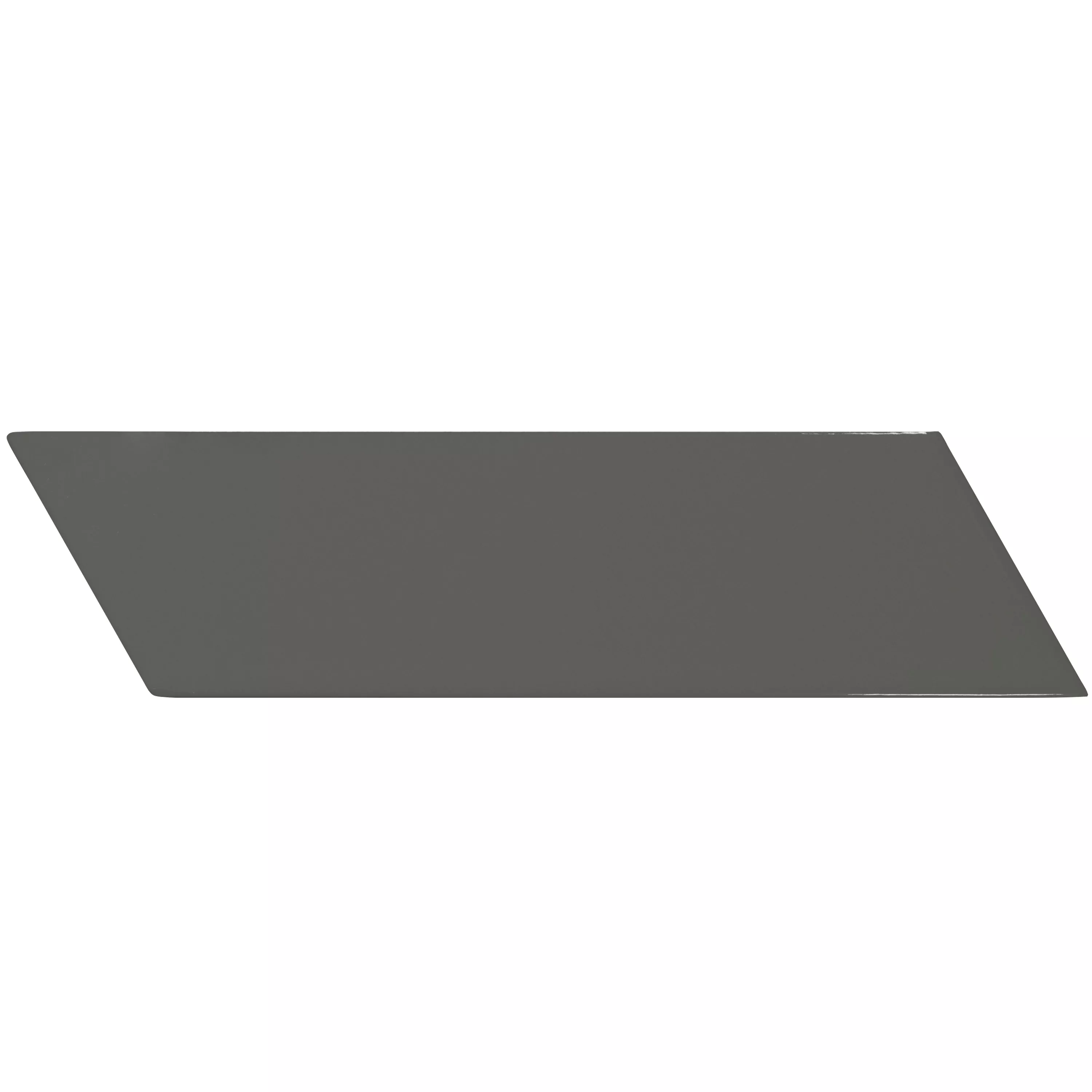Padrão Azulejos Silex 18,6x5,2cm Cinza Escuro Aslant Direita