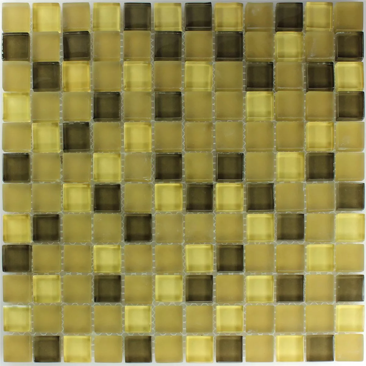 Mosaico De Vidro Azulejos Yellow 23x23x8mm