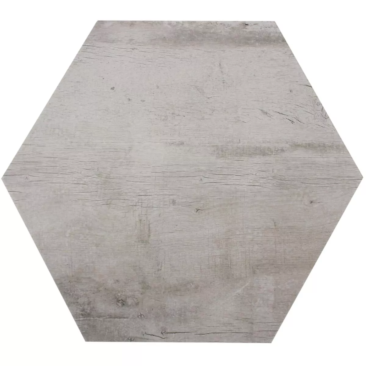 Ladrilhos Lonicera Aparência de Madeira Hexágono Cinza 52x60cm Ladrilhos Lonicera Aparência de Madeira Hexágono Cinza 52x60cm