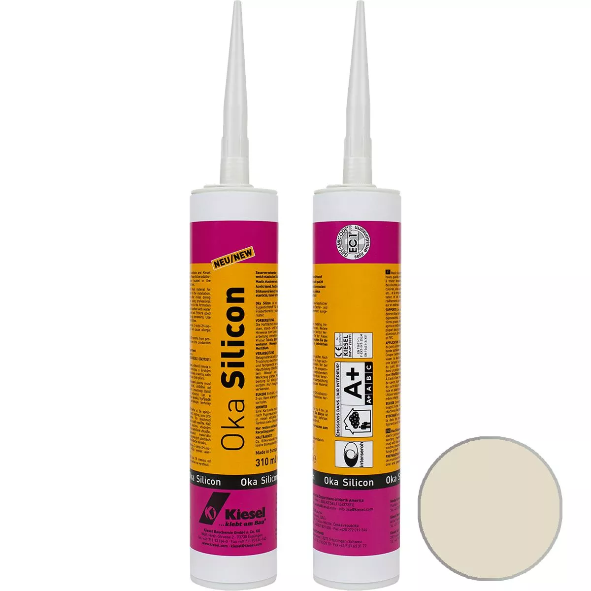 Junta de silicone Kiesel OKA SILICON Topázio 310 ml