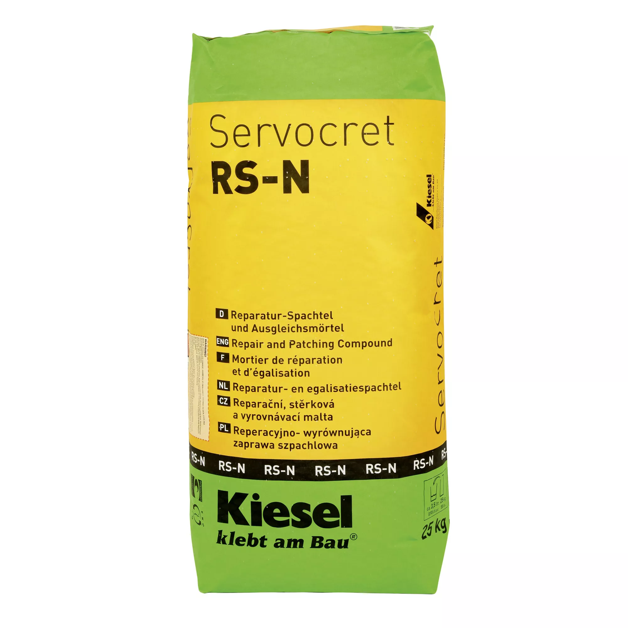 Kiesel Servocret RS-N - espátula de reparação e argamassa de nivelamento (25KG)
