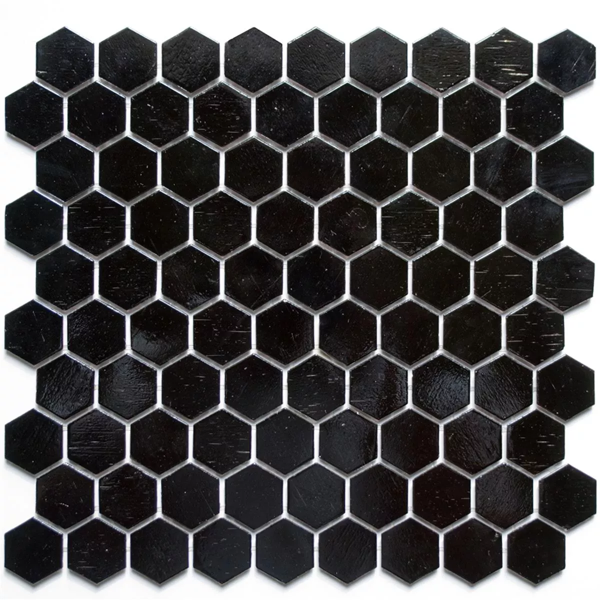 Mosaico De Vidro Azulejos Trend-Vi Hexagonal 208 Preto