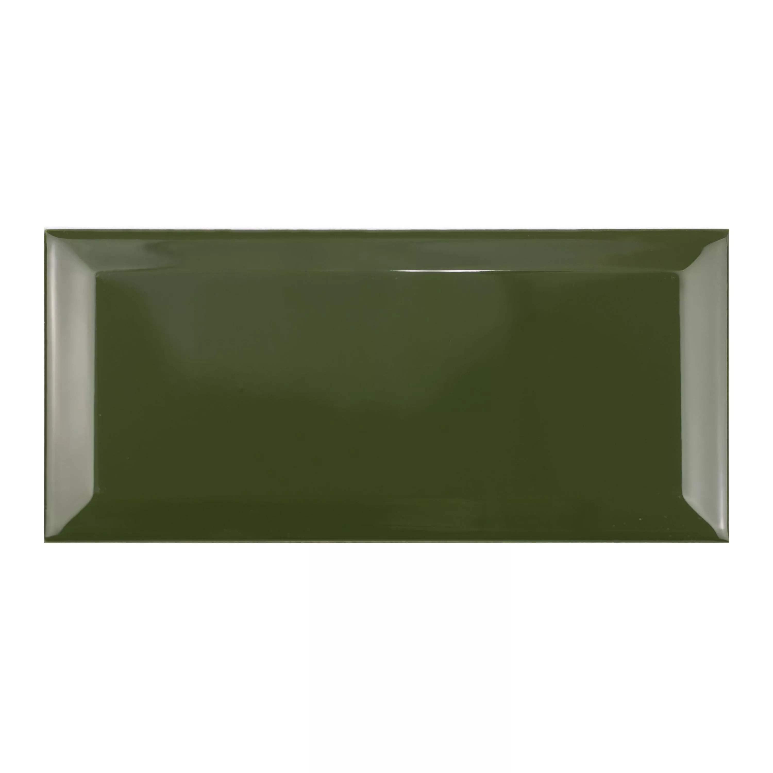 Metro Azulejos Brasilia Faceta 7,5x15x0,7cm Verde Botella Metro Azulejos Brasilia Faceta 7,5x15x0,7cm Verde Botella
