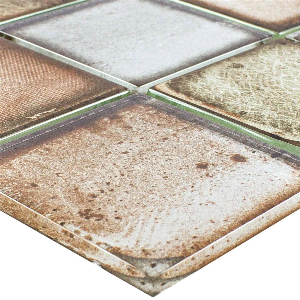 Mosaico De Vidro Azulejos Aparência de Cimento Granada Bege