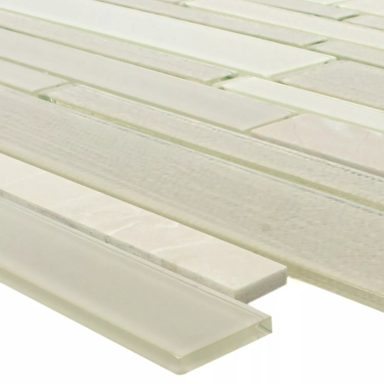 Azulejo Mosaico Vidro Pedra Natural Kalamos Bege Azulejo Mosaico Vidro Pedra Natural Kalamos Bege