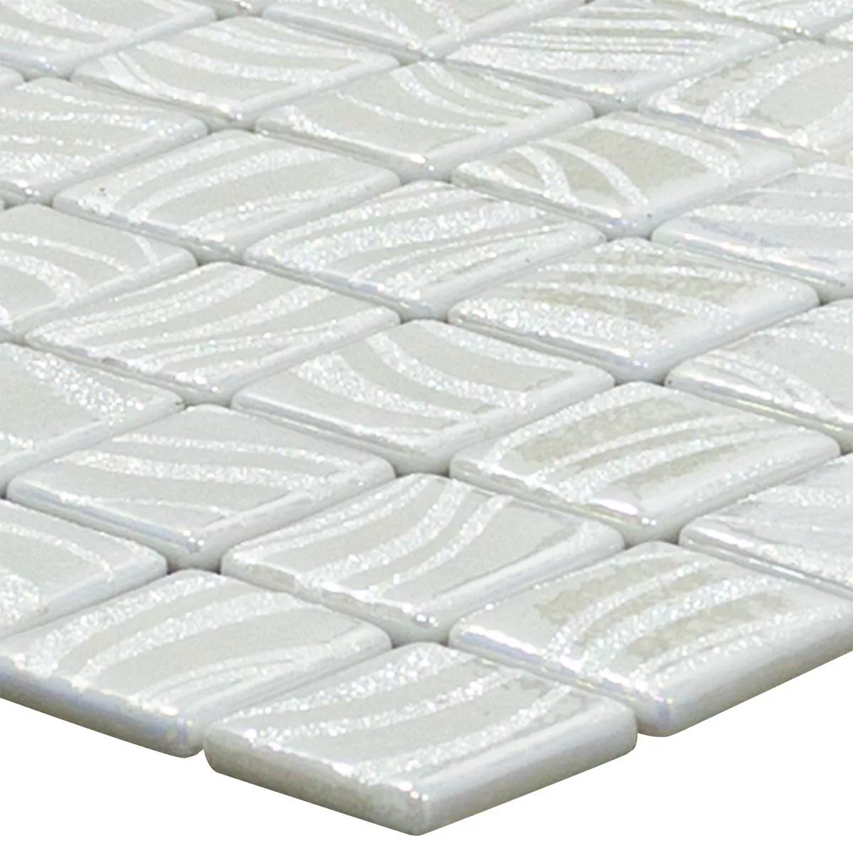 Vidro Piscina Pool Mosaico Marisburg Branco Purpurina Vidro Piscina Pool Mosaico Marisburg Branco Purpurina