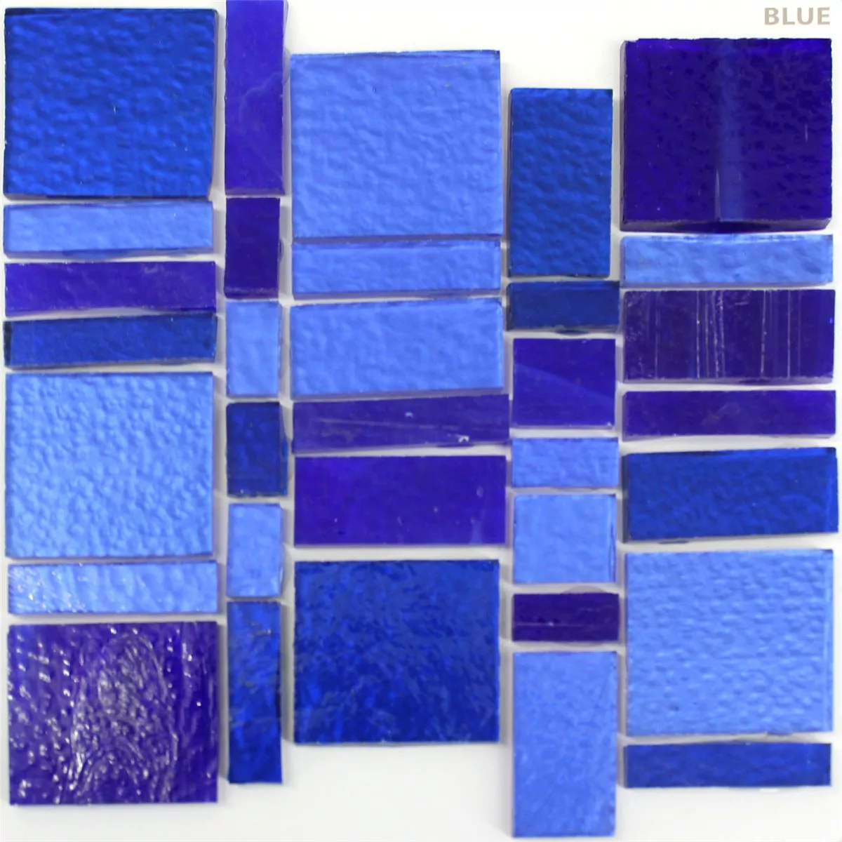 Ladrilhos De Vidro Trend Reciclando Mosaico Liberty Blue