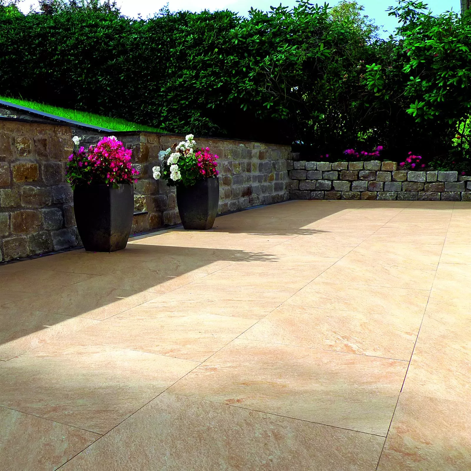 Lajes de Terraço Stoneway Aparência De Pedra Natural Bege 60x60cm