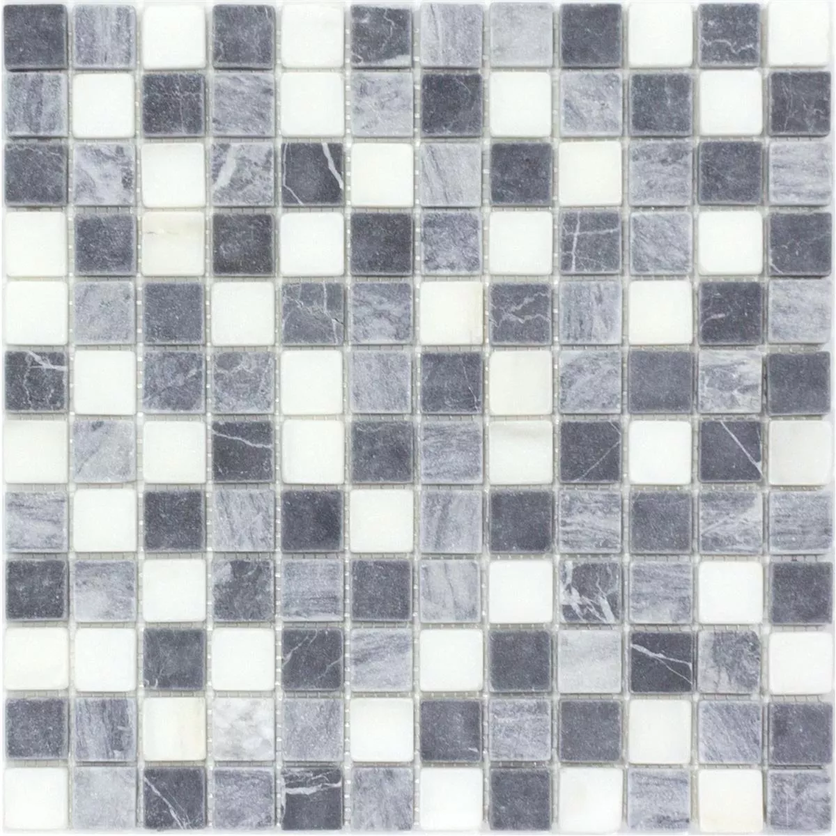 Mármore Mosaico De Pedra Natural Azulejos Stanford Cinza Branco