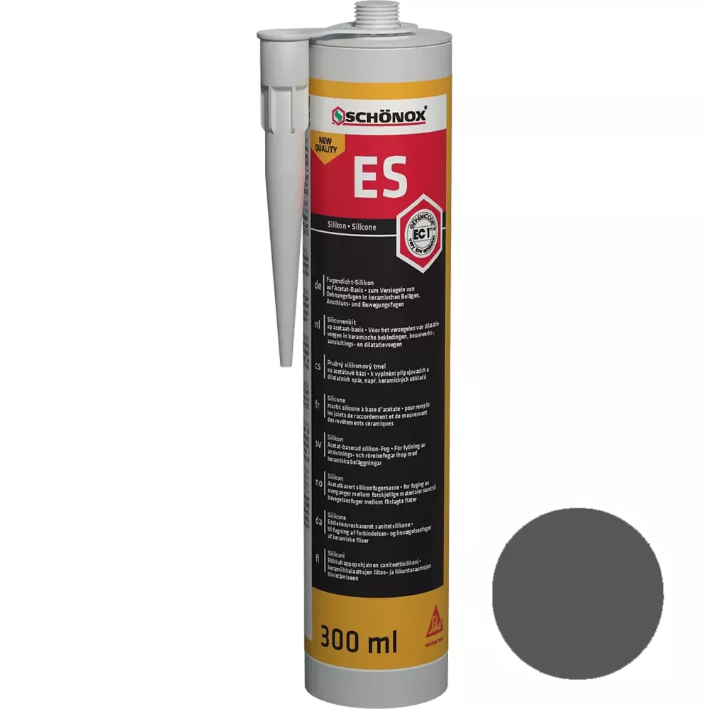 Schönox ES Selante de Grafite Silicone para Juntas (300ml)