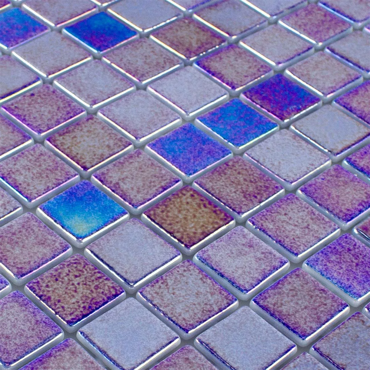 Padrão de Vidro Piscina Pool Mosaico McNeal Azul Escuro 25