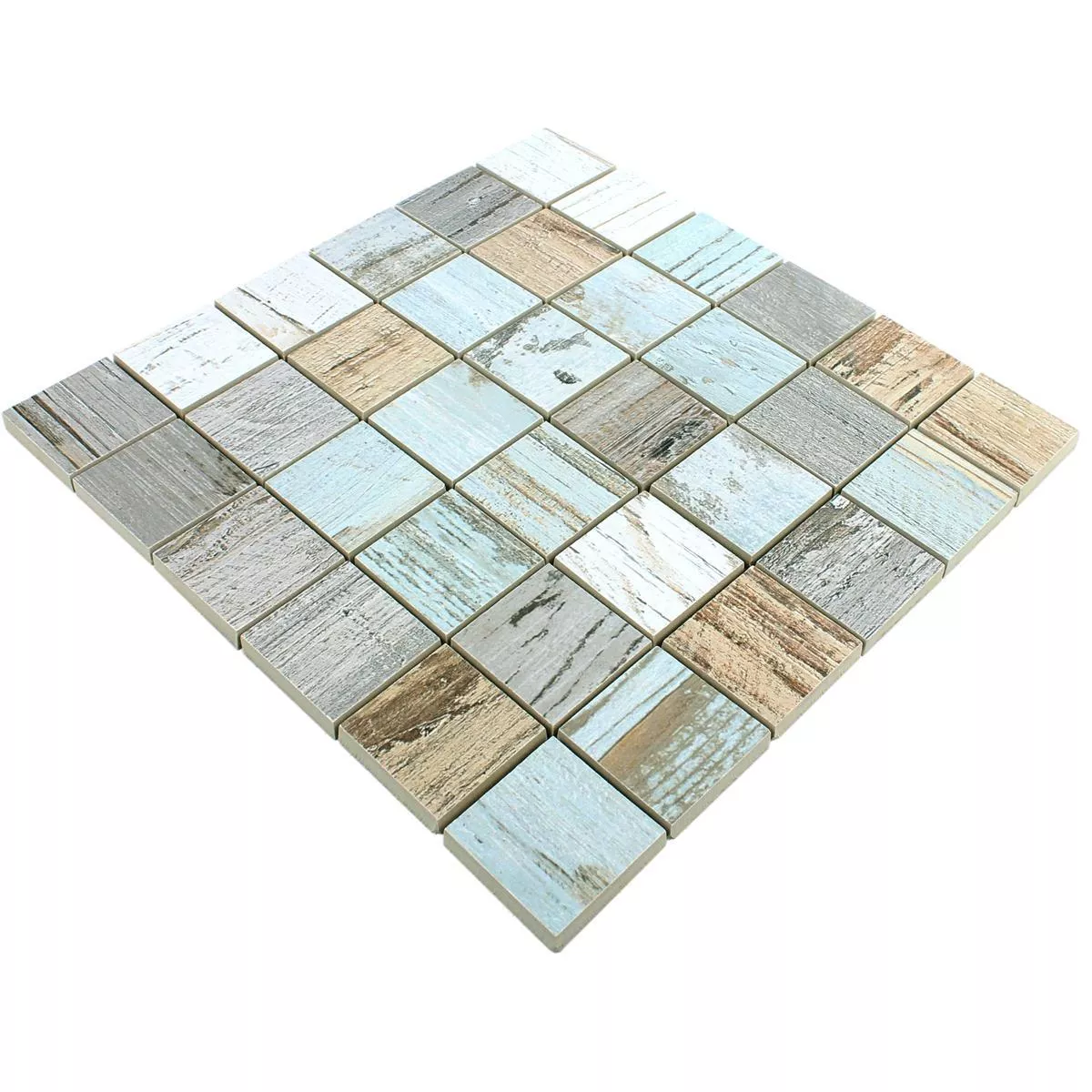 Padrão de Mosaico Cerâmico Azulejos Concerto Brilhantemente Colorido Quadrada R10/B