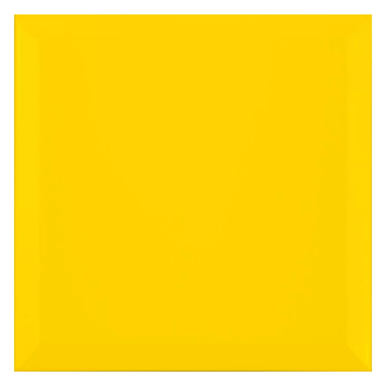 Ladrilho do metrô Amarelo Fosco 20x20 cm Faceta Freetown Sol
