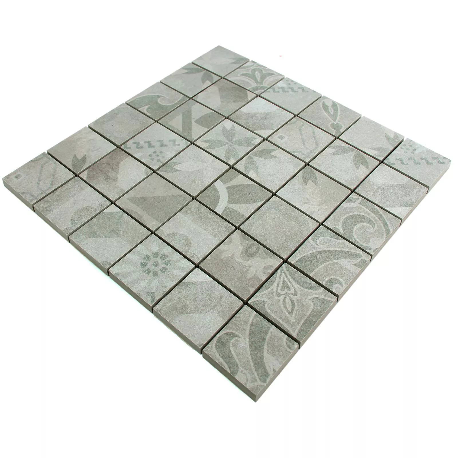 Mosaico Cerâmico Vintage Azulejos Coupe Bege R10/B