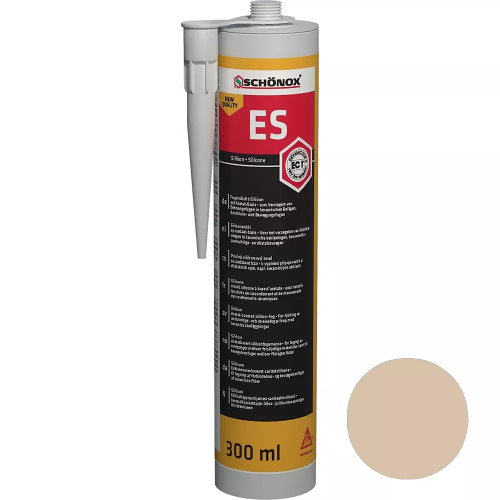Selante de Juntas de Silicone Schönox ES Jurabeige (300ml)