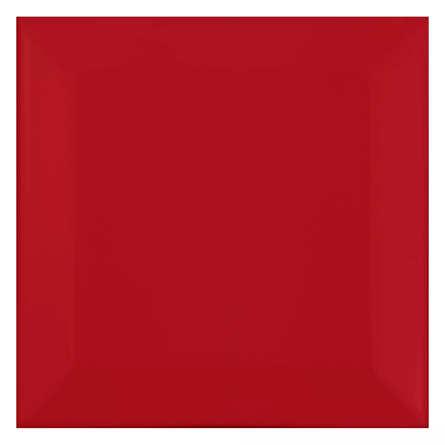 Ladrilho do metrô Vermelho Fosco 10x10 cm Faceta Catarina Fuego