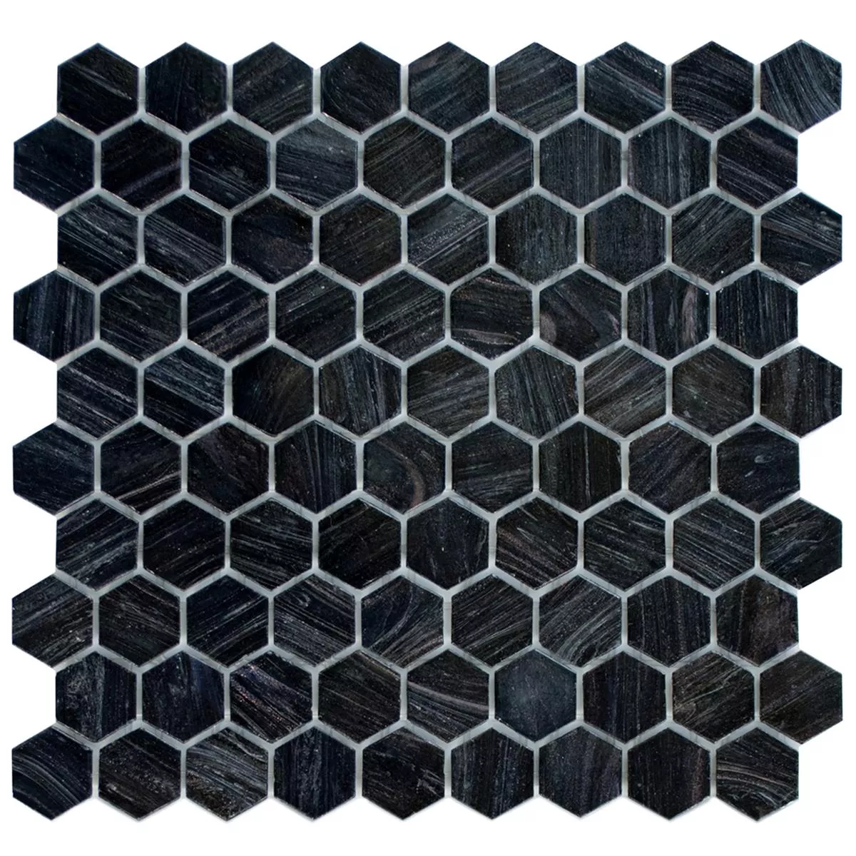 Mosaico De Vidro Azulejos Trend-Vi Hexagonal 260 Antracite
