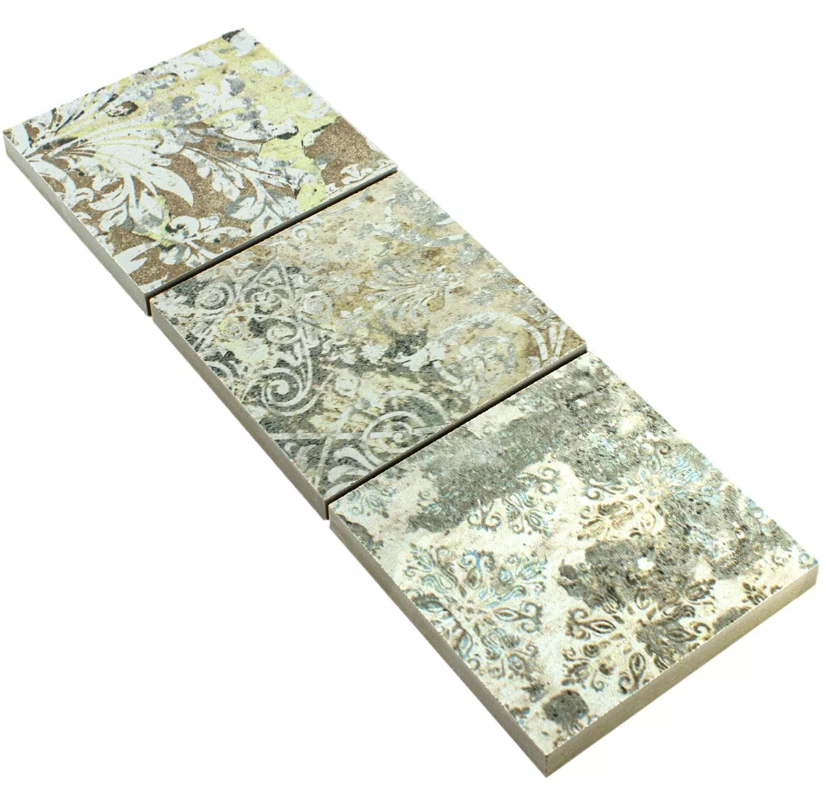 Grés Porcelânico Azulejos Fronteira Pelican Brilhantemente Colorido 95x95mm